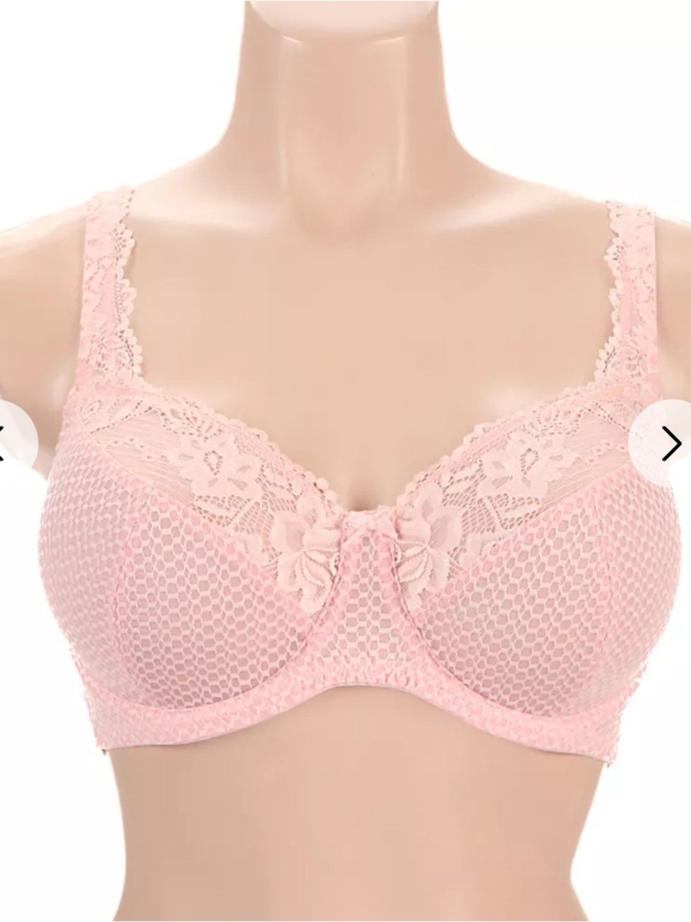 NWT Fit Fully Yours Serena lace bra light pink 32F - Picture 2 of 8